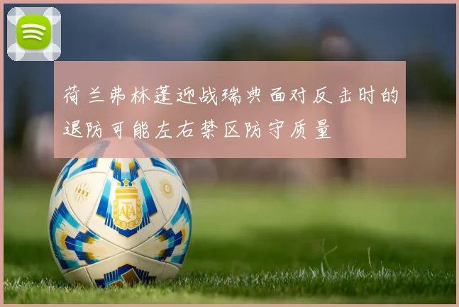 荷兰弗林蓬迎战瑞典面对反击时的退防可能左右禁区防守质量